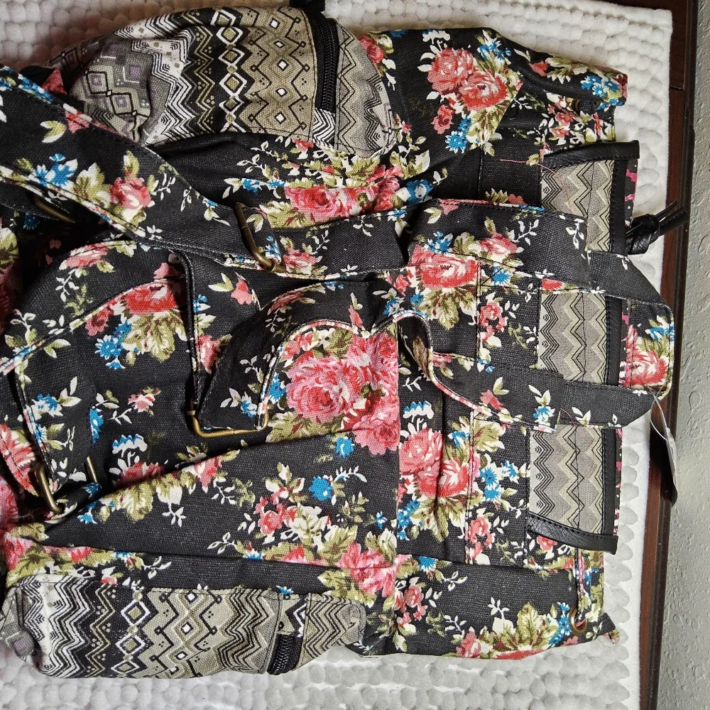 Stone Mountain Floral Backpack